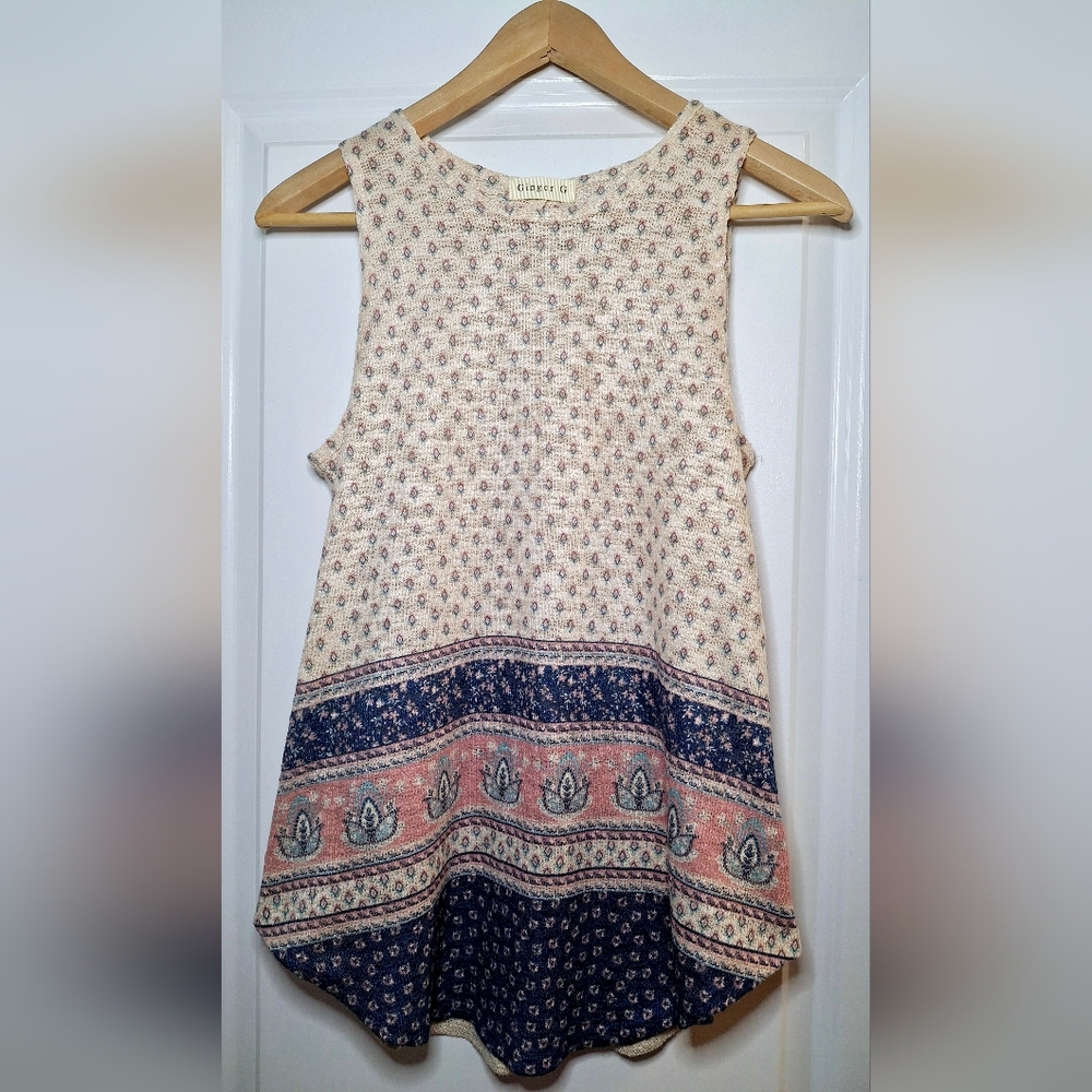 Pretty Bohemian Sleeveless Top (M)